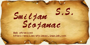 Smiljan Stojanac vizit kartica
